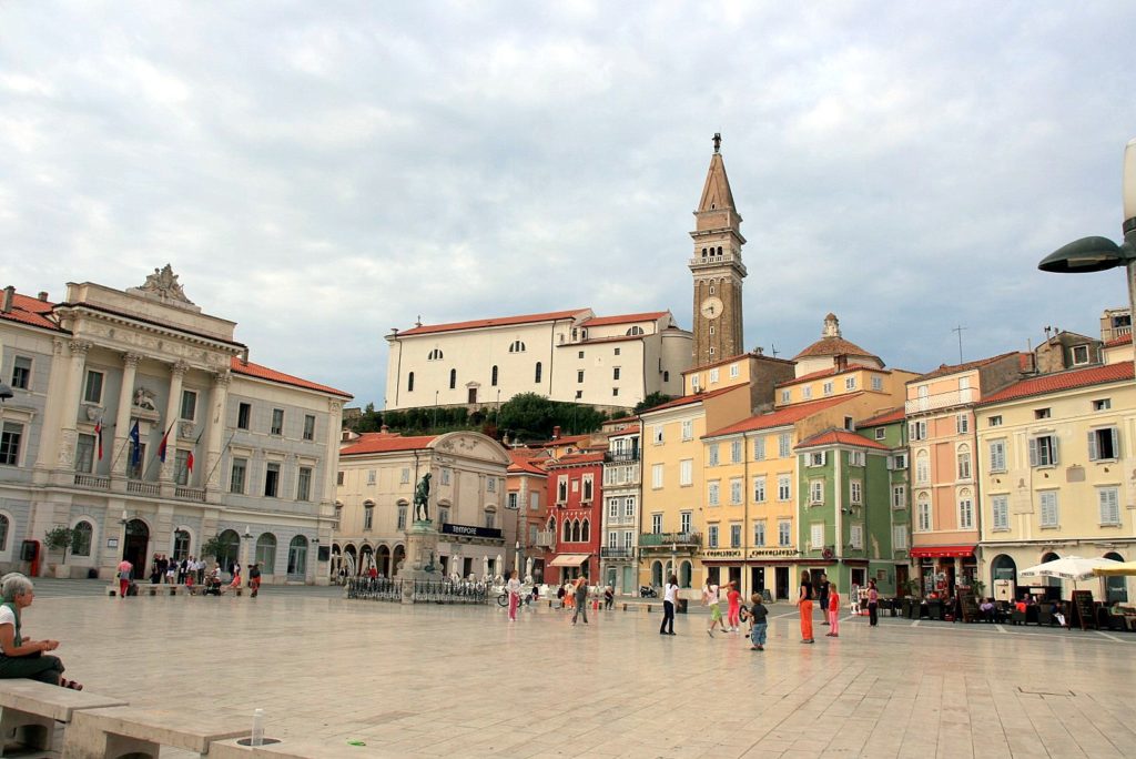 Streetlife von Piran, Slowenien