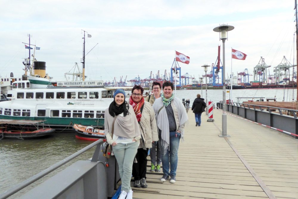 unterwegs in Blankenese bei Hamburg