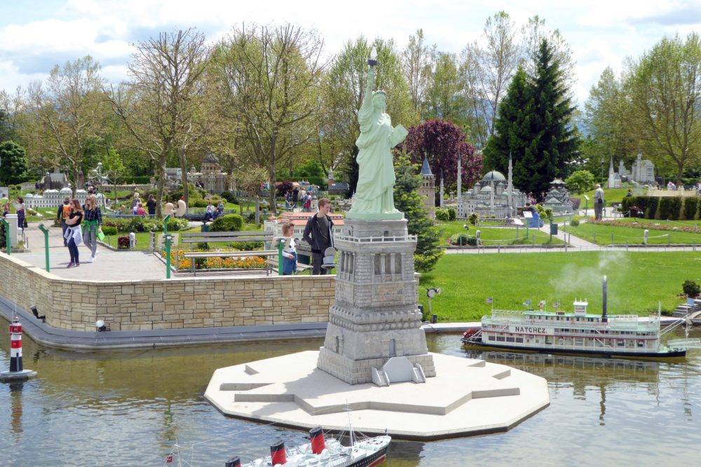 die Freiheitsstatue ist auch zu sehen