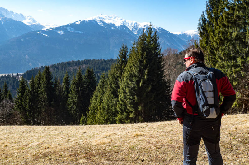 Blick zu den Karnischen Alpen