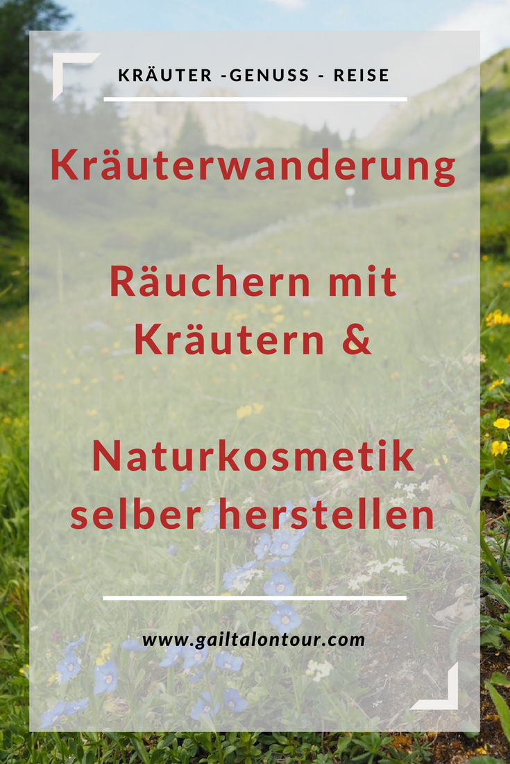 Kräuterwanderung Räuchern mit Kräutern & Naturkosmetik selber herstellen