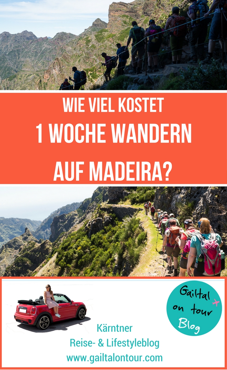 Pin für Pinterest Kosten für eine Wanderreise Was kostet eine organisierte Wanderreise nach Madeira? Infos zu einer Woche Wanderreise auf Madeira