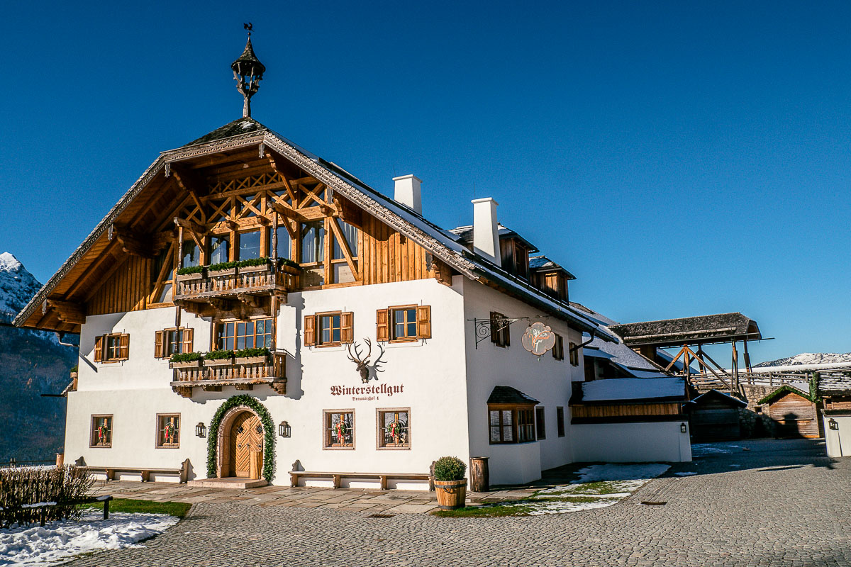 das wunderschöne Winterstellgut im Lammatal im Salzburger Tennengau