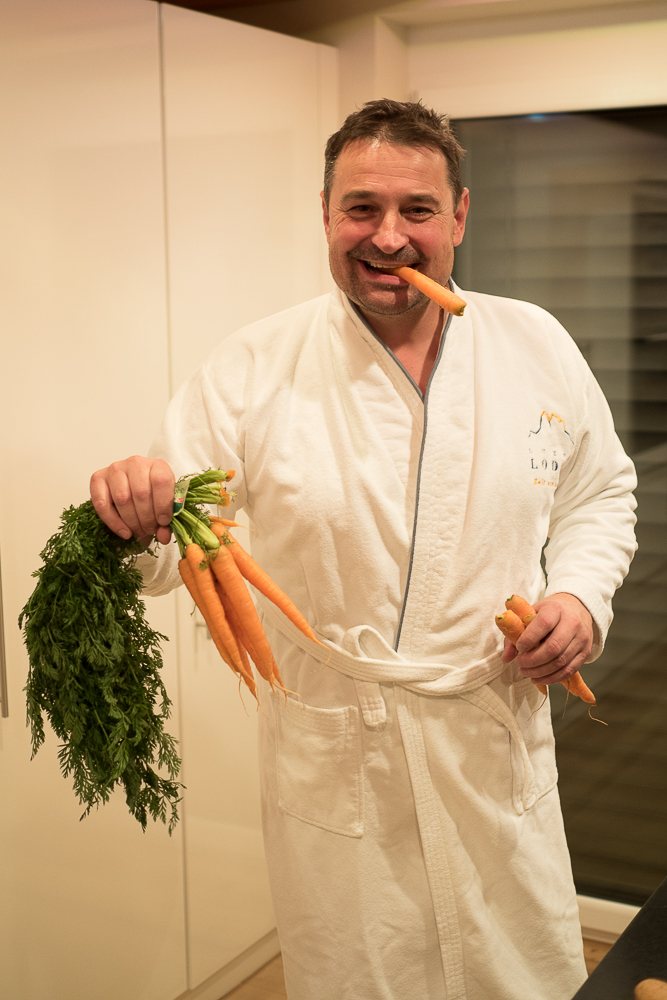 gemeinsam Kochen in der Luxuslodge