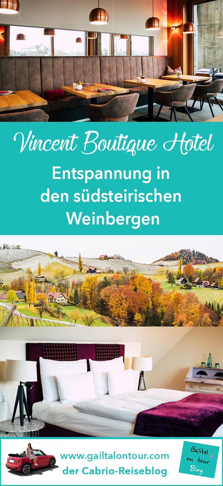 Vincent Hotel an der südsteirischen Weinstraße. Der perfekte Ort für einen Kurzurlaub in Südösterreich