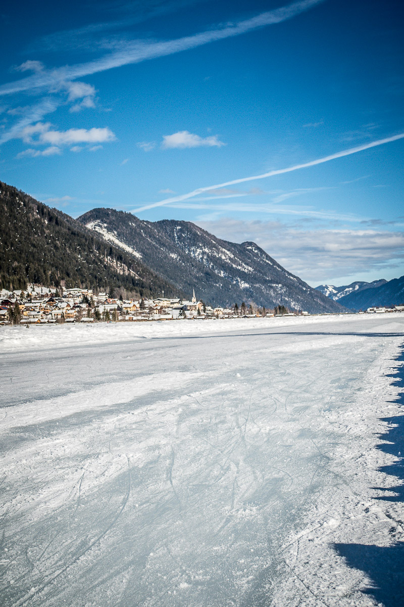 Eislaufen am Weißensee