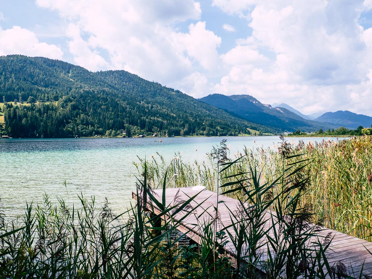 türkises Wasser am Weissensee Kärnten