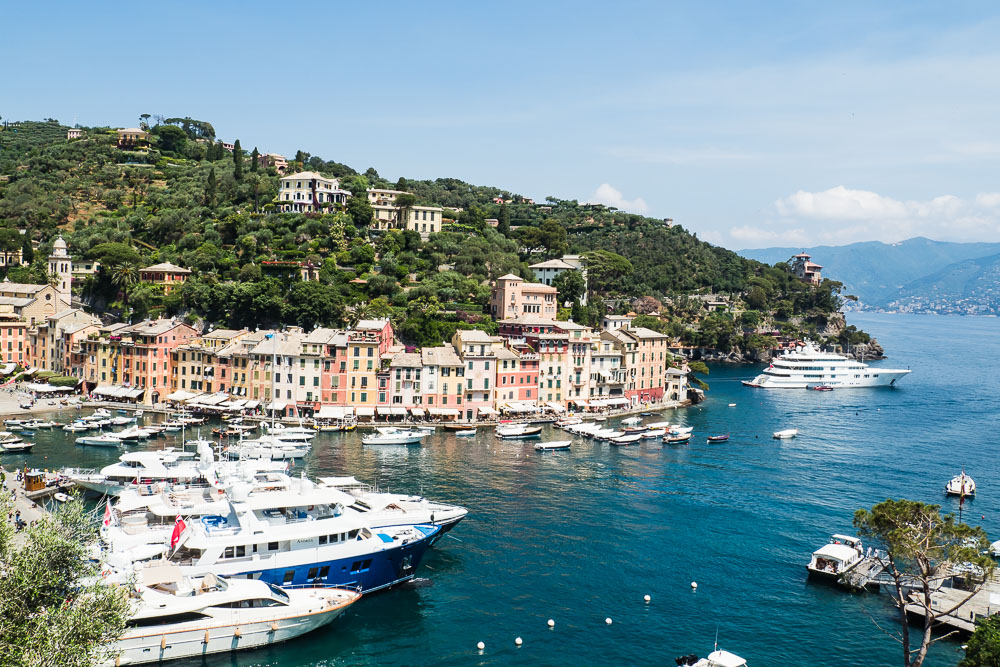 Portofino in Italien Portofino-Hafen-Riviera