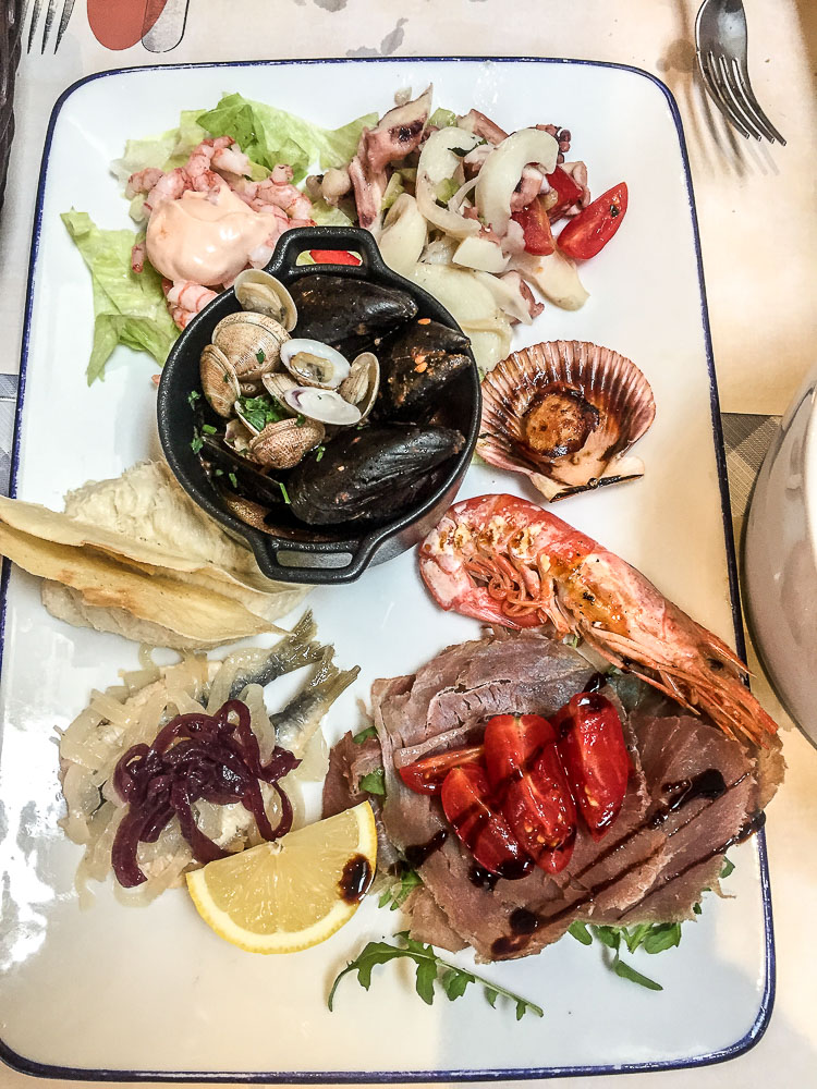 Fischplatte-Essen-Jesolo
