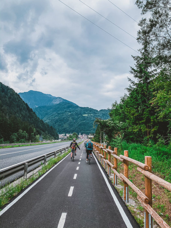 bei Pontebba wurde der Alpe-Adria Radweg neu ausgebaut radweg-pontebba-ss13